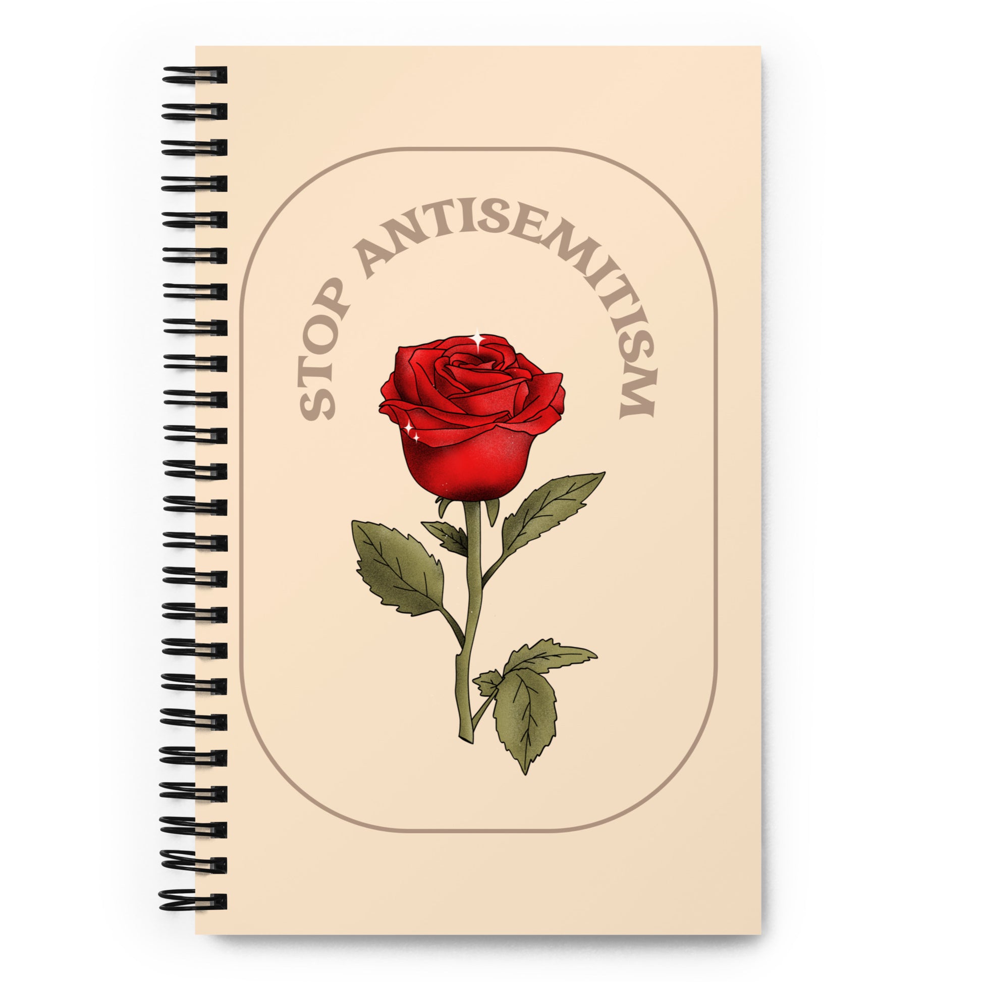 Stop Antisemitism | Plants & Flowers Edition | Spiral Notebook