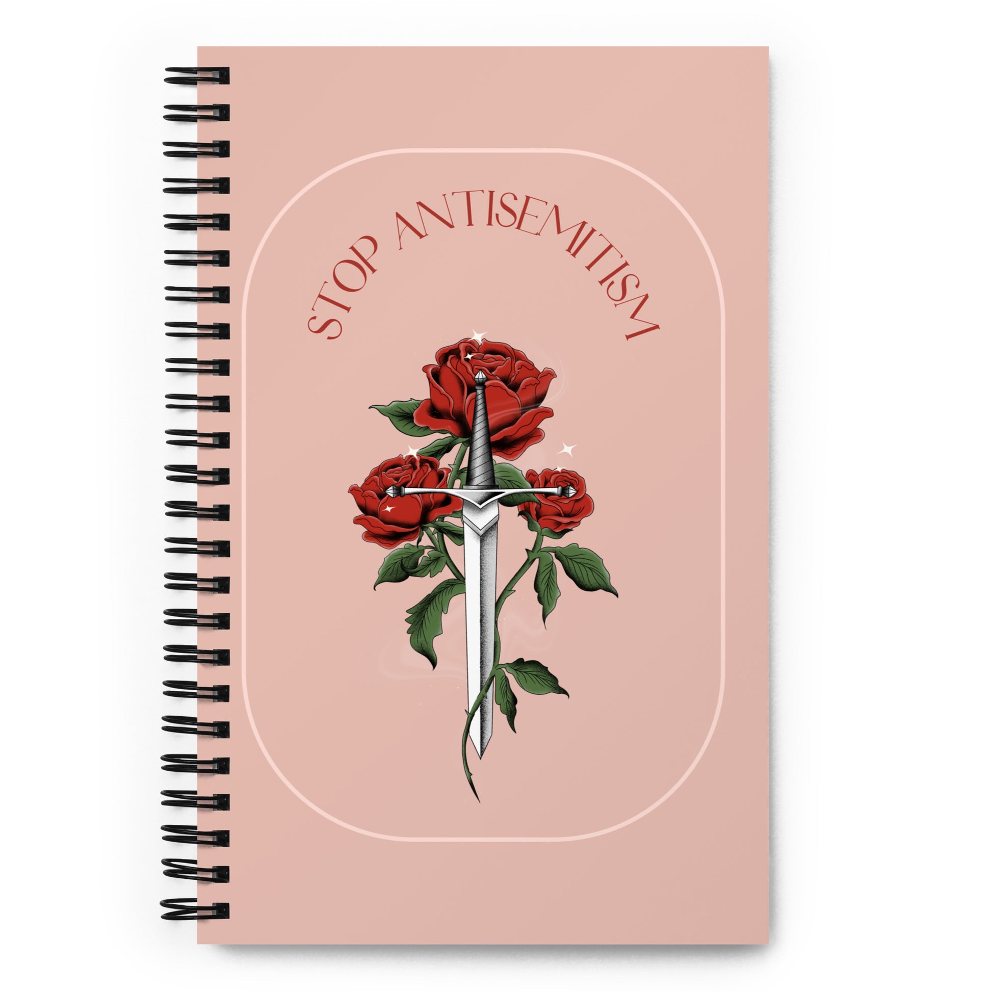 Stop Antisemitism | Plants & Flowers Edition | Spiral Notebook