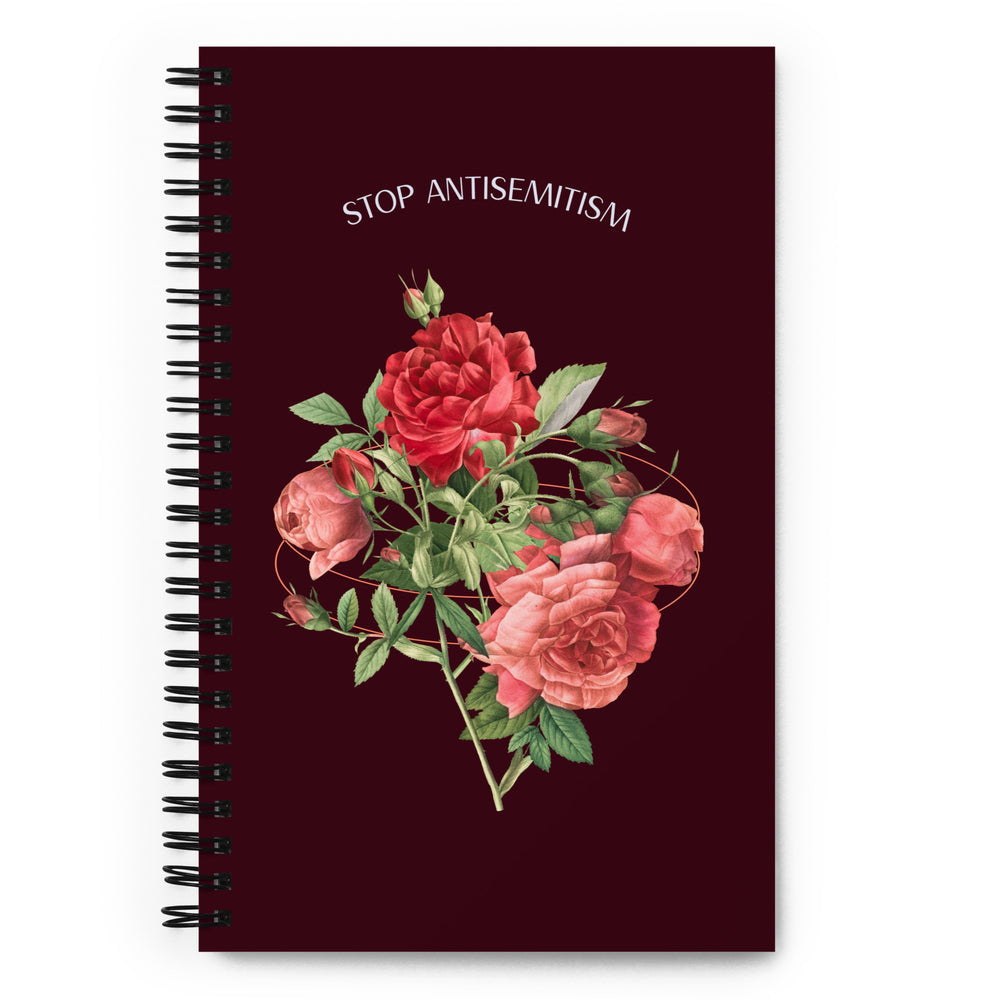 Stop Antisemitism | Plants & Flowers Edition | Spiral Notebook