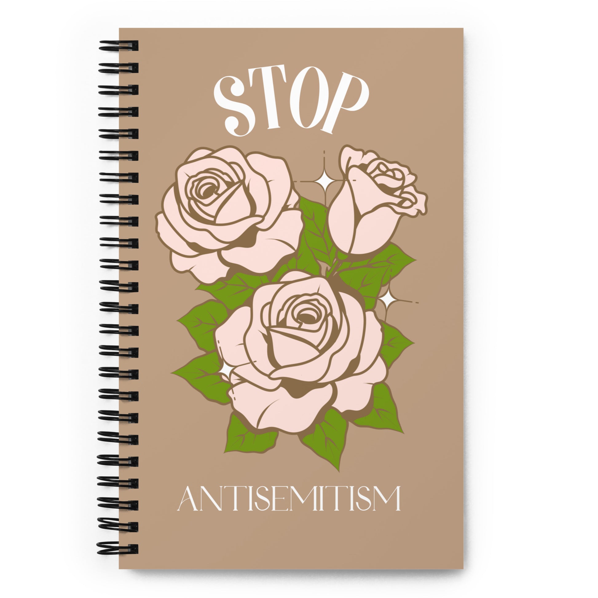 Stop Antisemitism | Plants & Flowers Edition | Spiral Notebook
