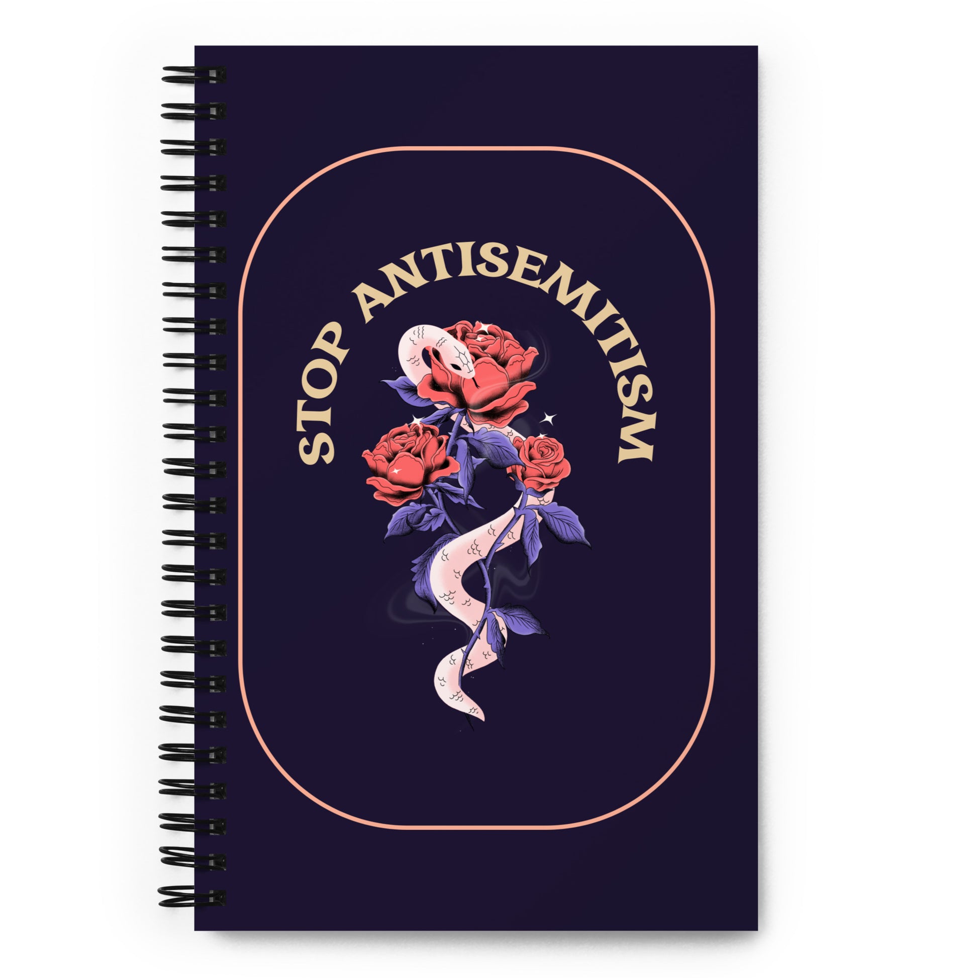 Stop Antisemitism | Plants & Flowers Edition | Spiral Notebook