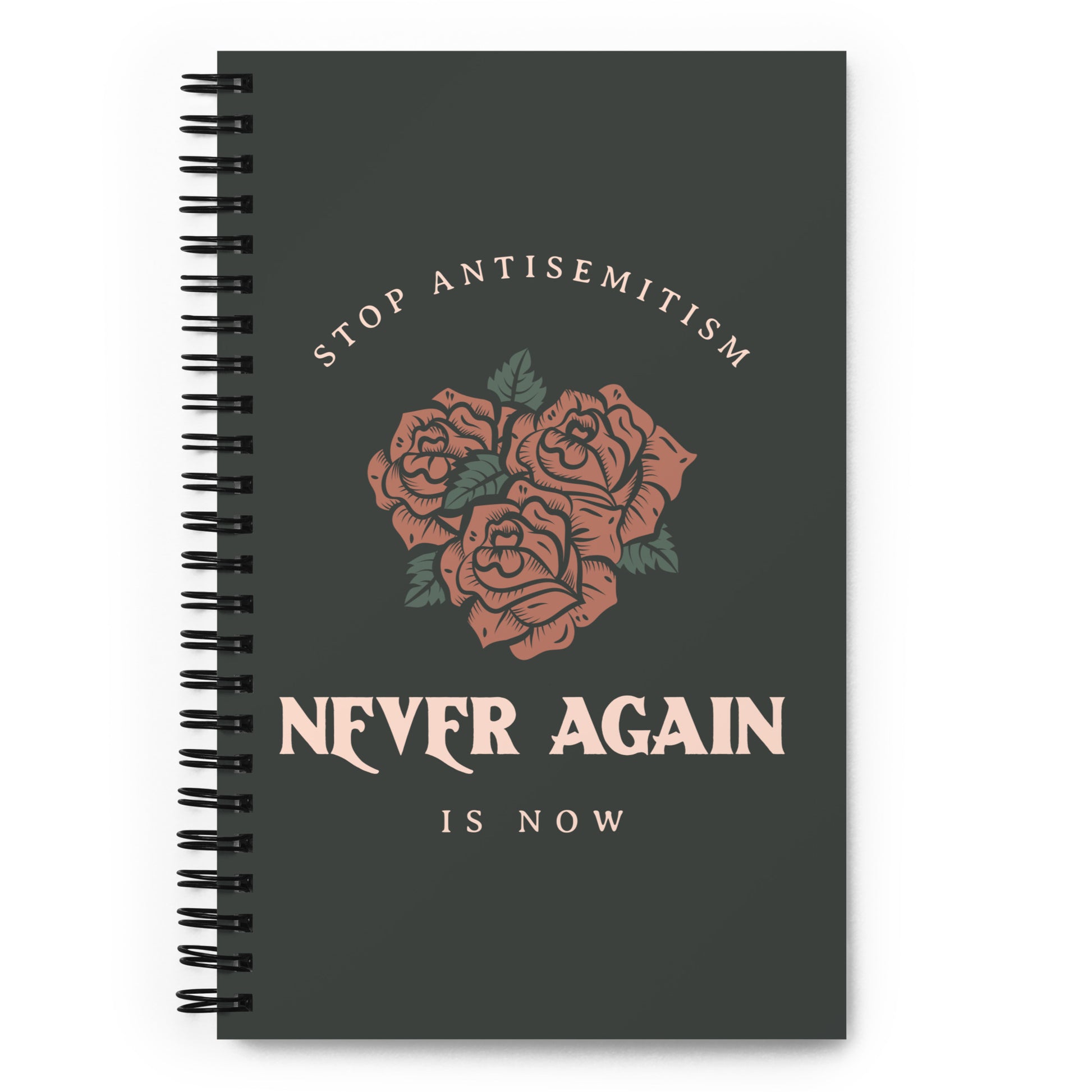 Stop Antisemitism | Plants & Flowers Edition | Spiral Notebook
