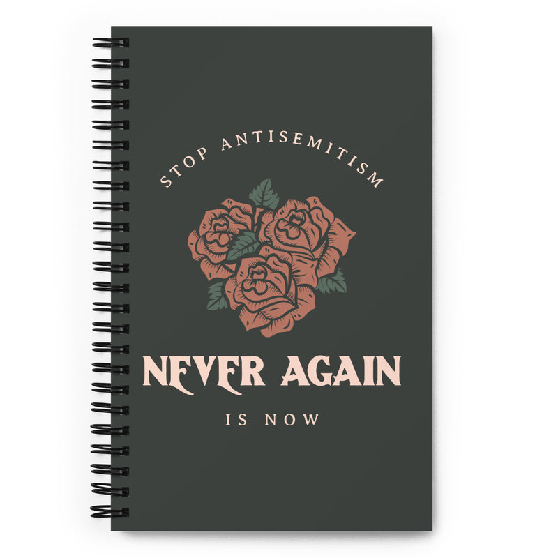 Stop Antisemitism | Plants & Flowers Edition | Spiral Notebook