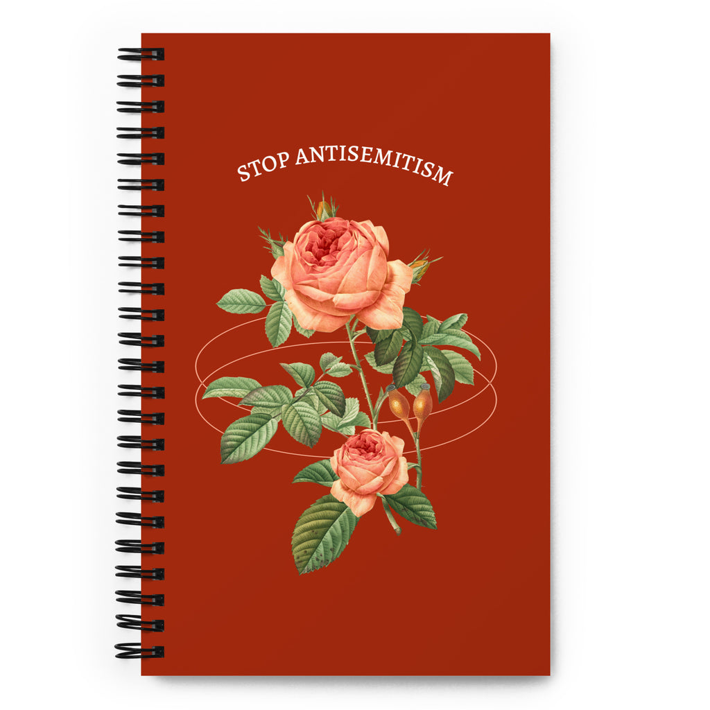 Stop Antisemitism | Plants & Flowers Edition | Spiral Notebook