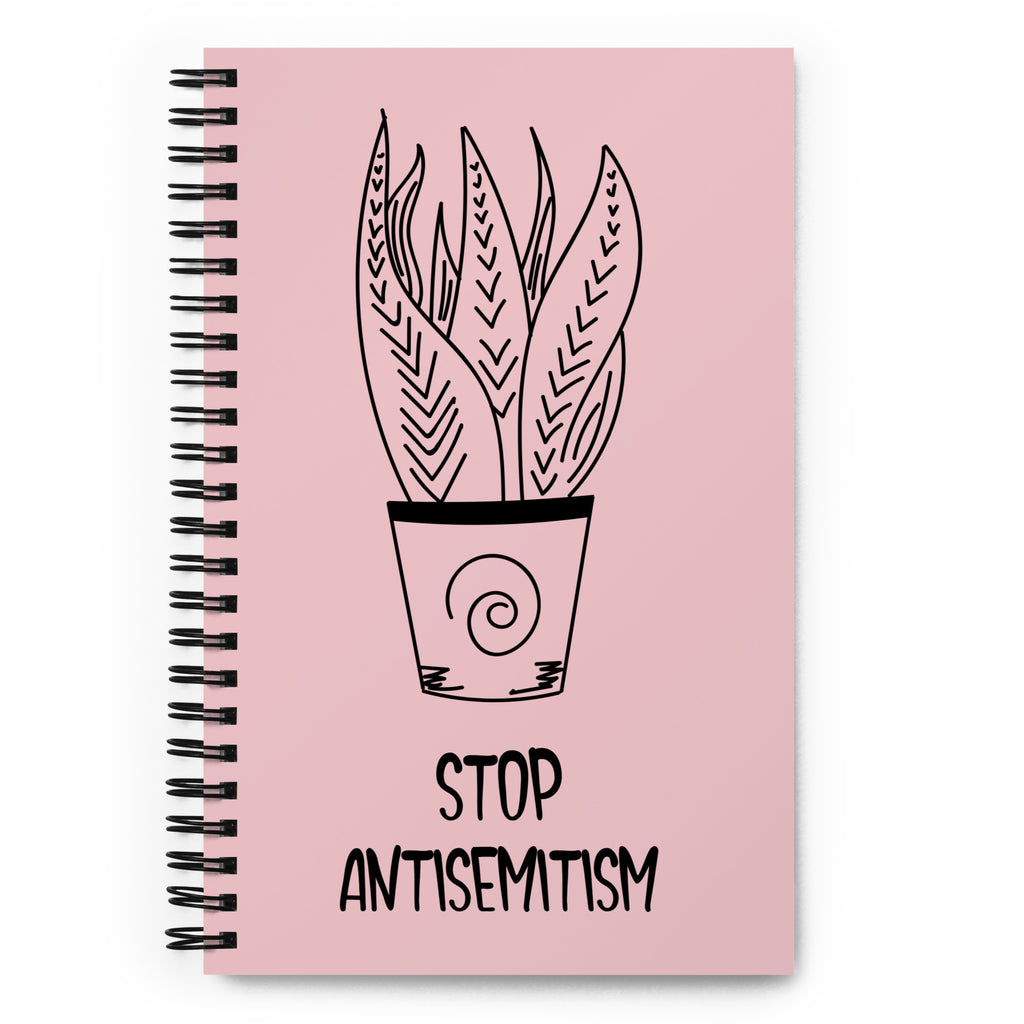 Stop Antisemitism | Plants & Flowers Edition | Spiral Notebook