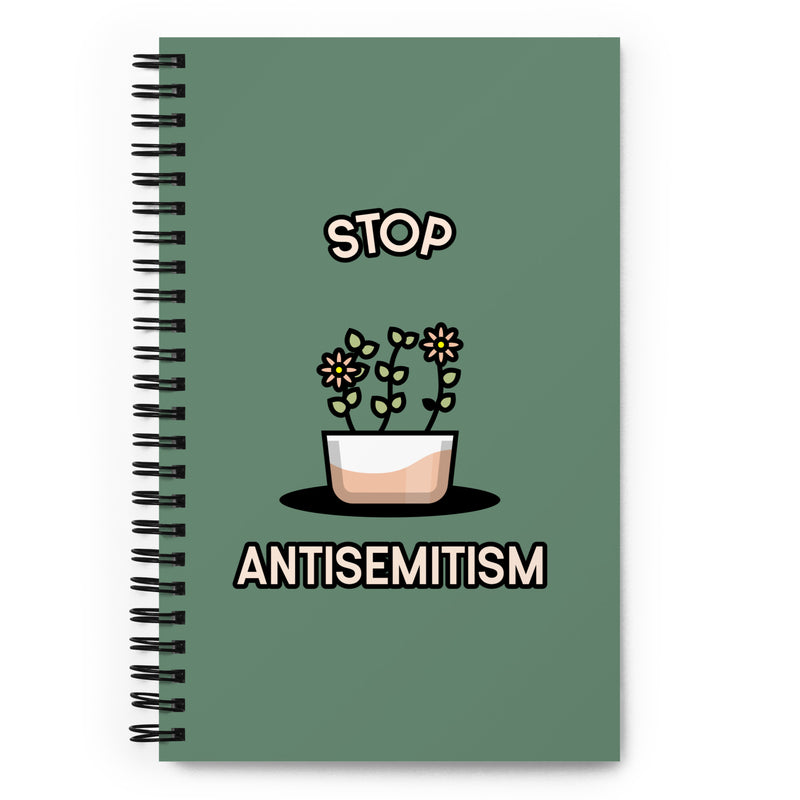 Stop Antisemitism | Plants & Flowers Edition | Spiral Notebook