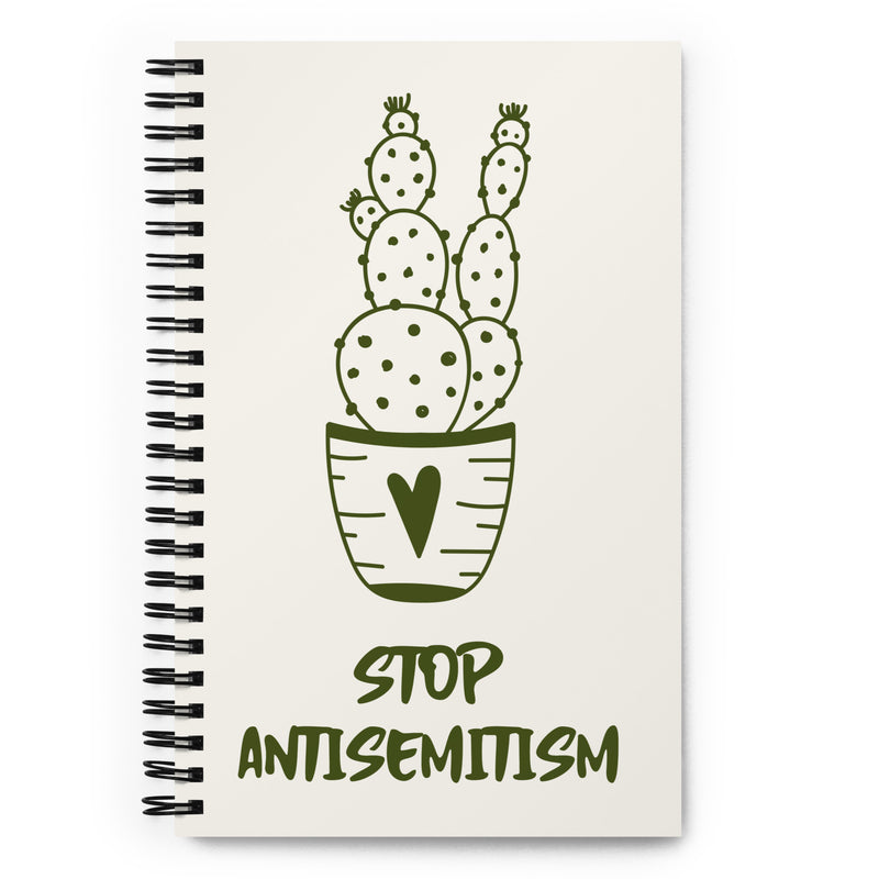 Stop Antisemitism | Plants & Flowers Edition | Spiral Notebook