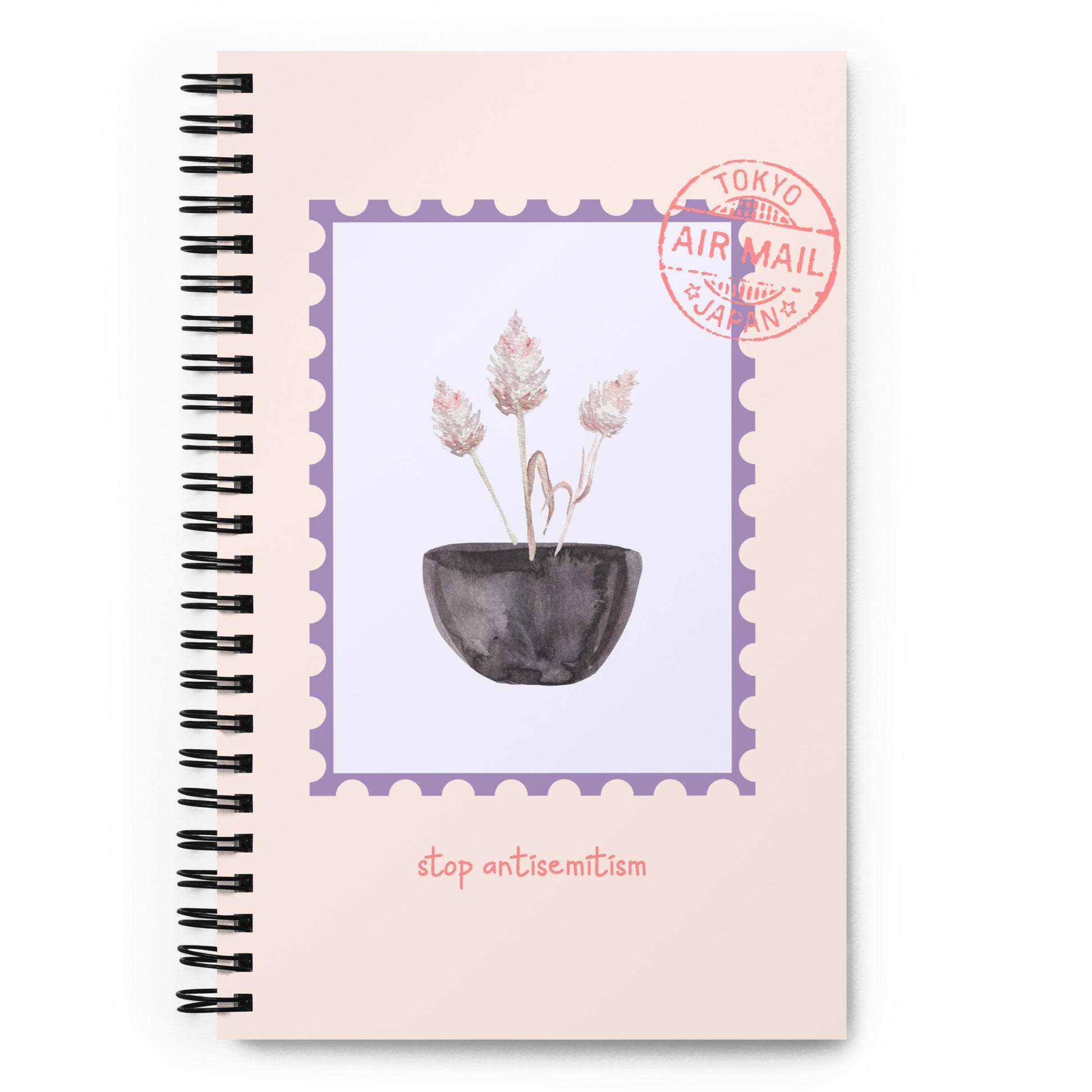 Stop Antisemitism | Plants & Flowers Edition | Spiral Notebook