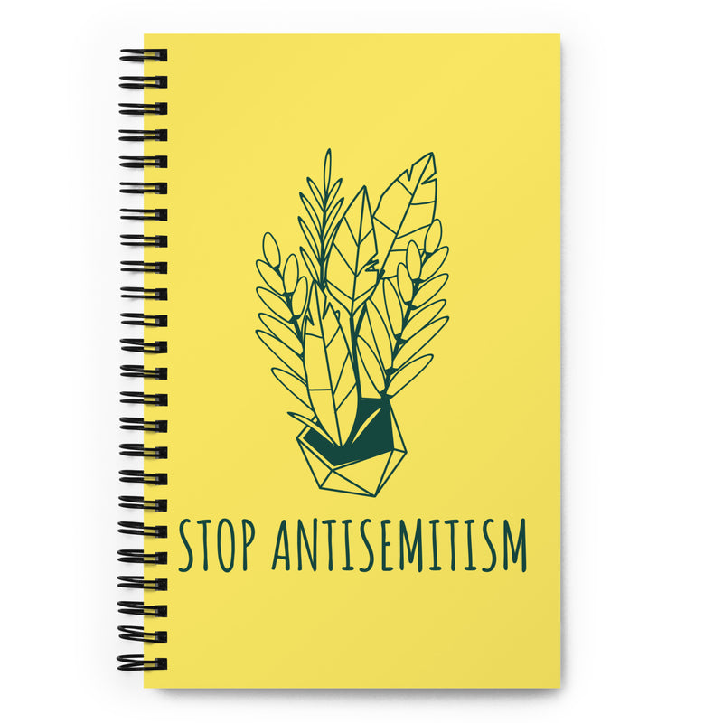 Stop Antisemitism | Plants & Flowers Edition | Spiral Notebook