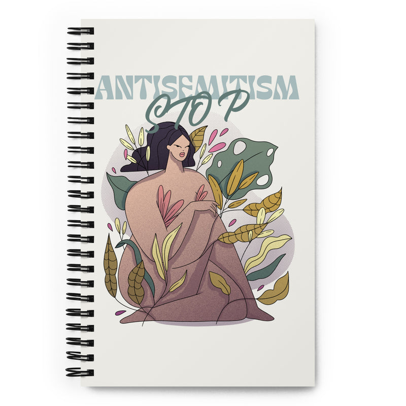 Stop Antisemitism | Plants & Flowers Edition | Spiral Notebook