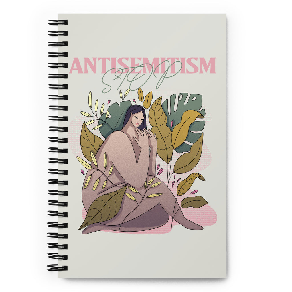 Stop Antisemitism | Plants & Flowers Edition | Spiral Notebook