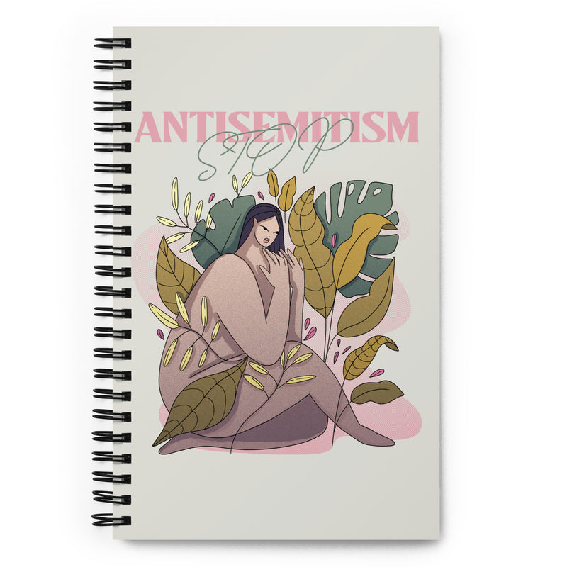Stop Antisemitism | Plants & Flowers Edition | Spiral Notebook