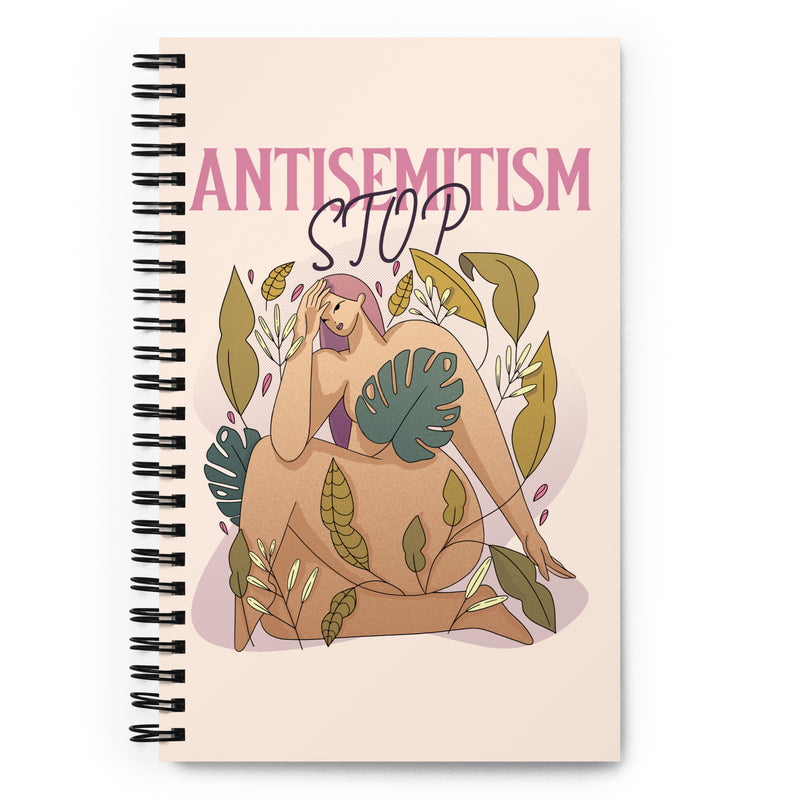 Stop Antisemitism | Plants & Flowers Edition | Spiral Notebook