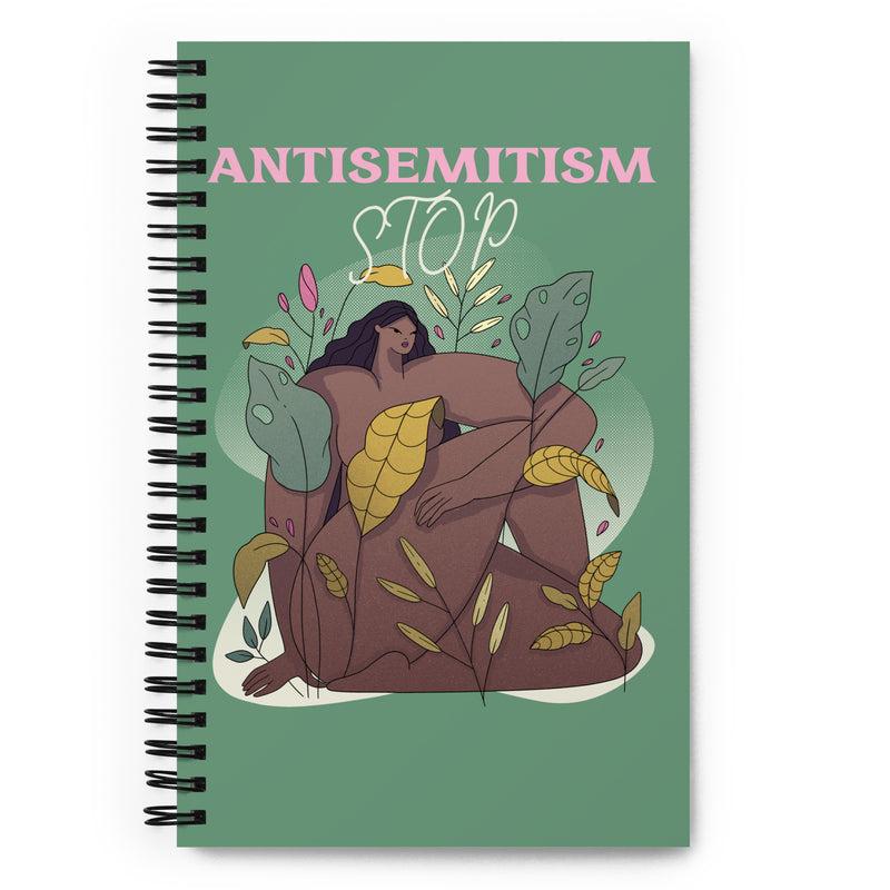 Stop Antisemitism | Plants & Flowers Edition | Spiral Notebook