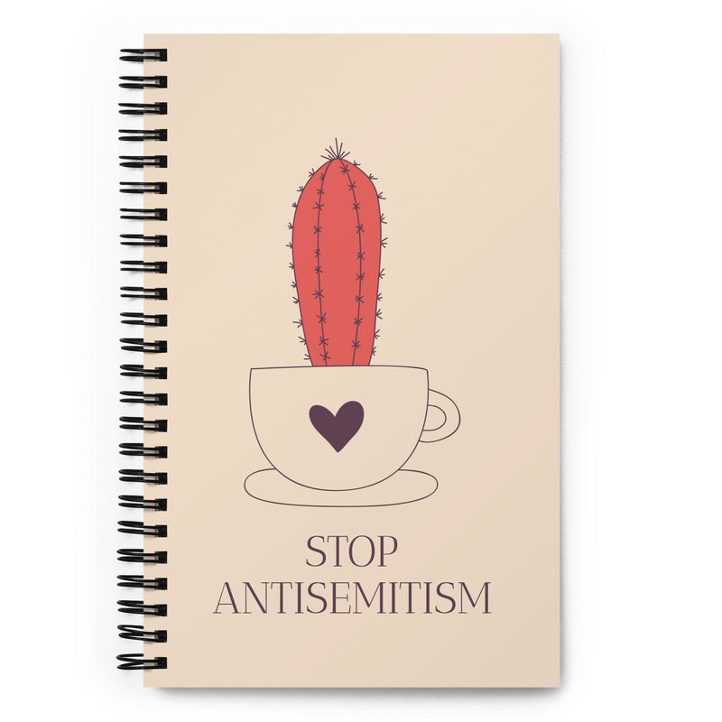 Stop Antisemitism | Plants & Flowers Edition | Spiral Notebook