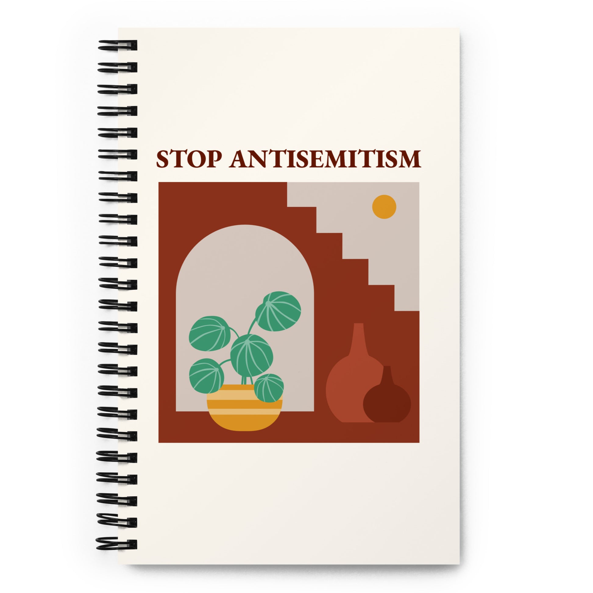 Stop Antisemitism | Plants & Flowers Edition | Spiral Notebook