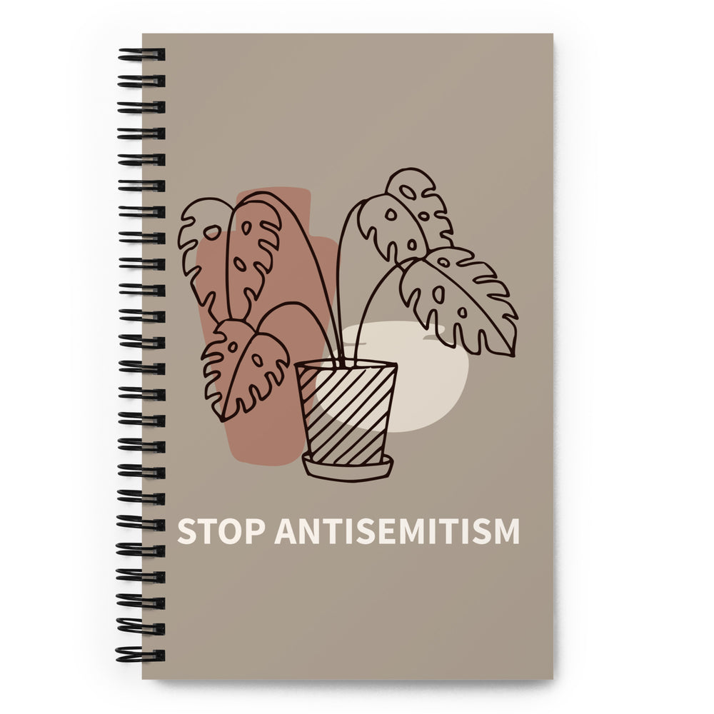 Stop Antisemitism | Plants & Flowers Edition | Spiral Notebook