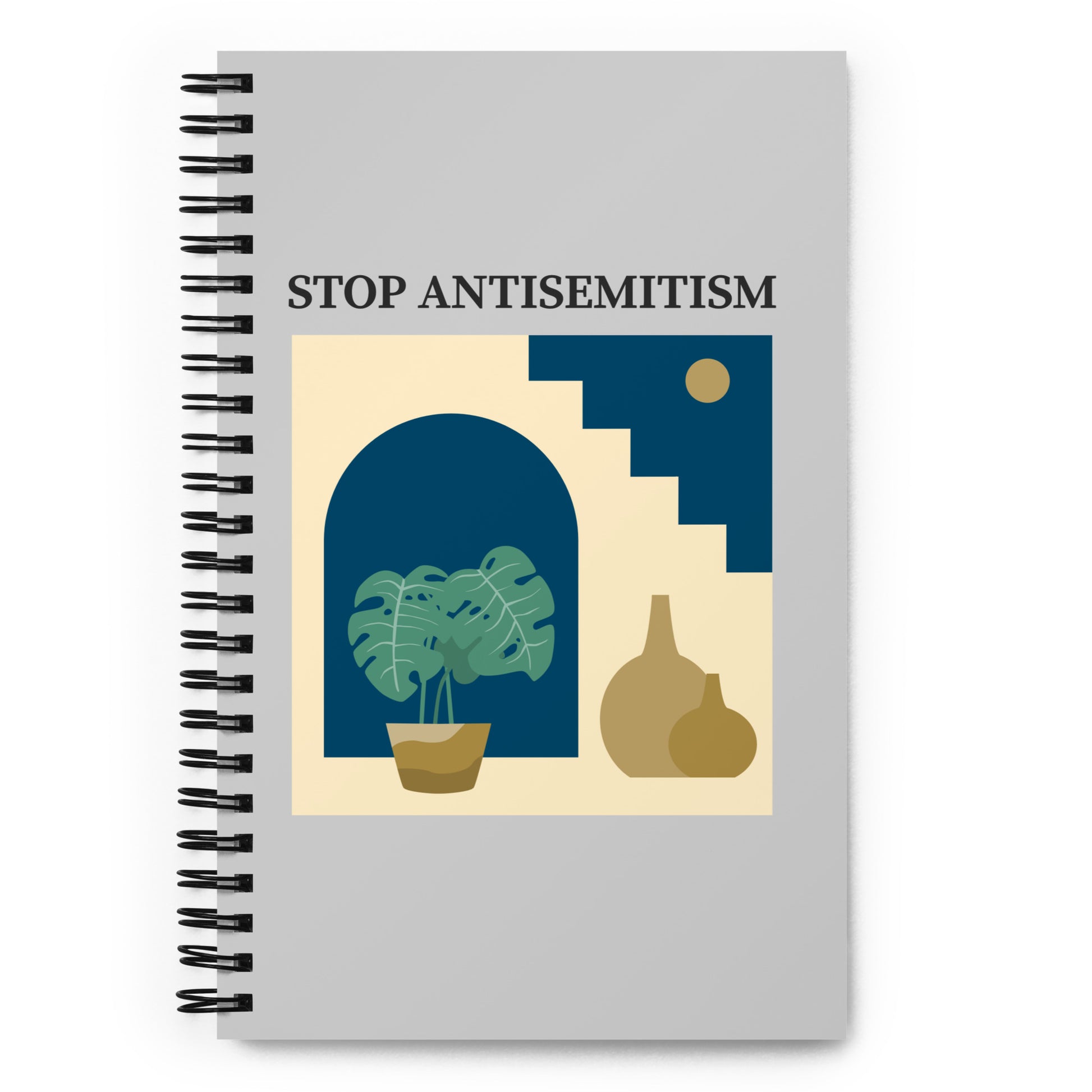 Stop Antisemitism | Plants & Flowers Edition | Spiral Notebook
