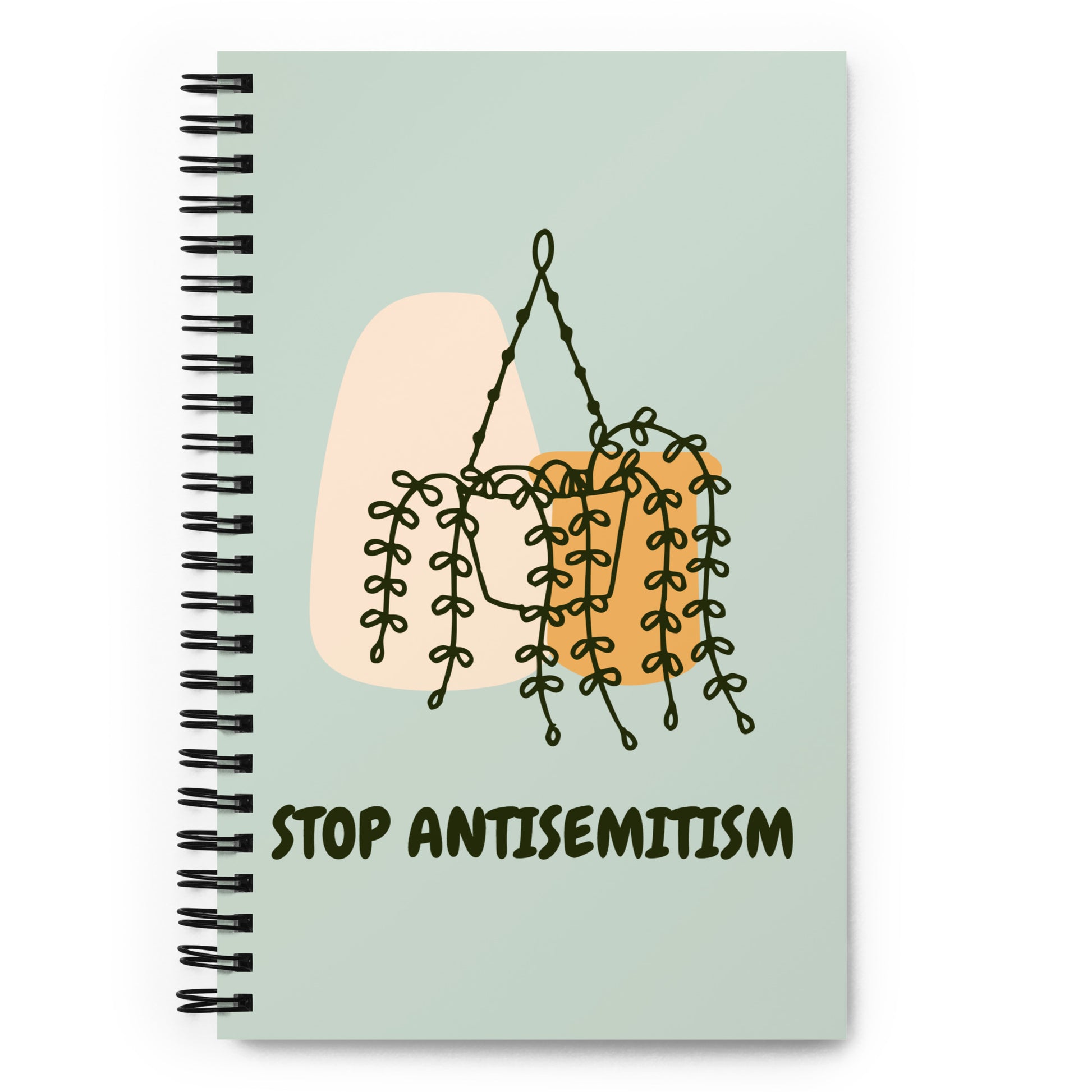 Stop Antisemitism | Plants & Flowers Edition | Spiral Notebook