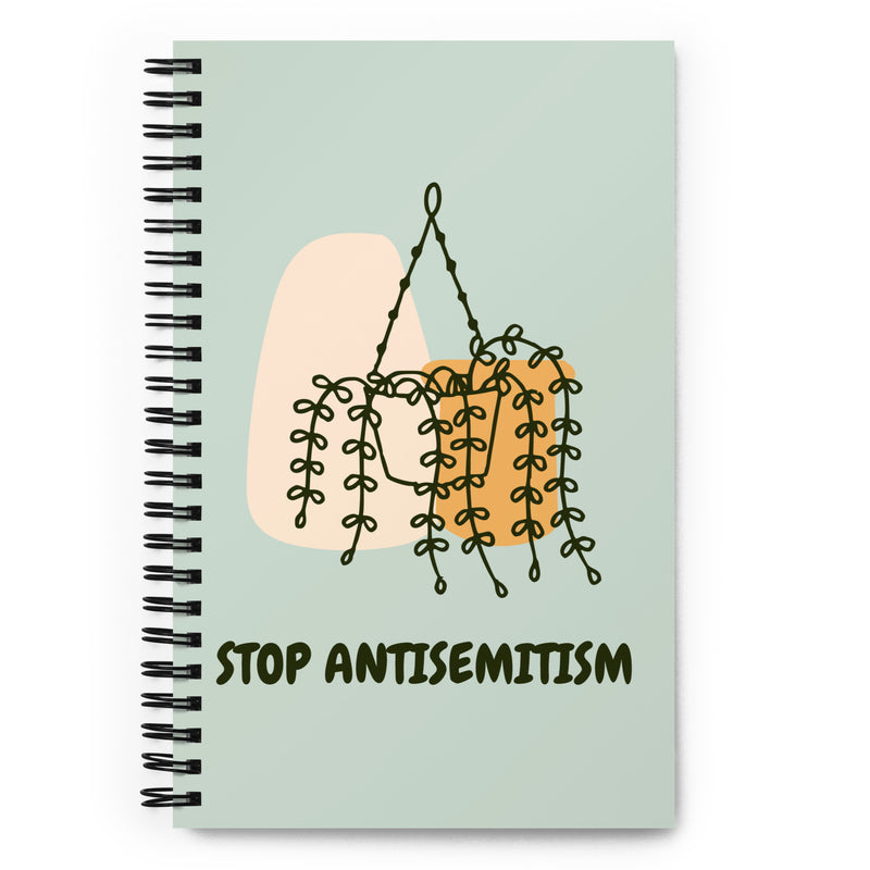 Stop Antisemitism | Plants & Flowers Edition | Spiral Notebook