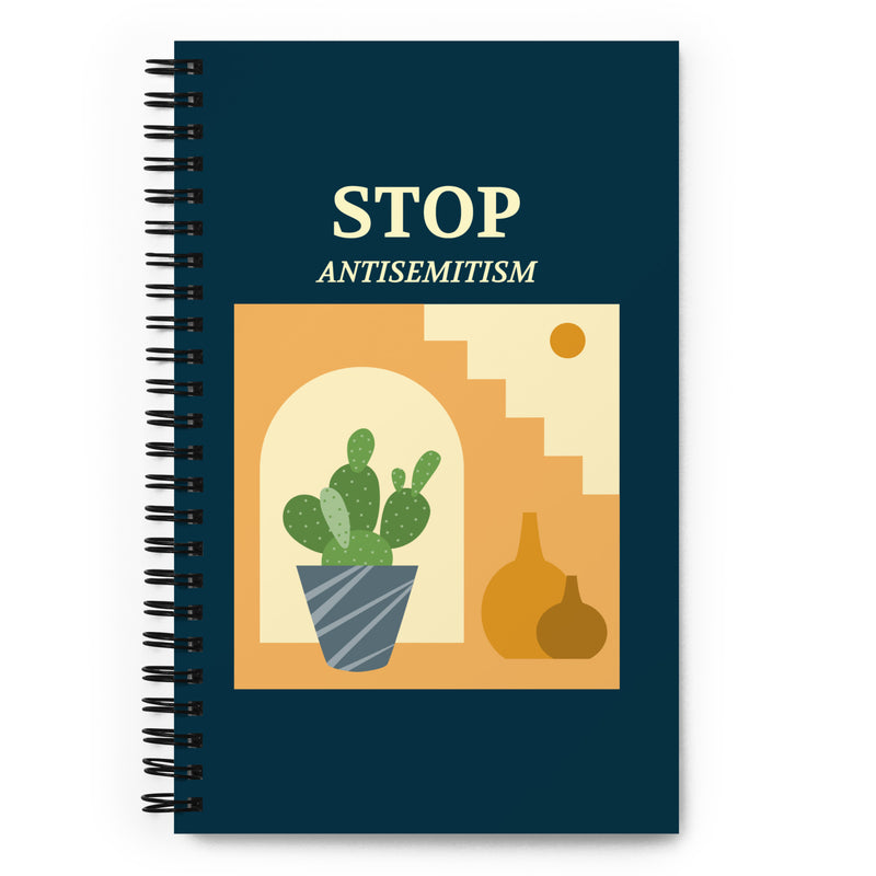 Stop Antisemitism | Plants & Flowers Edition | Spiral Notebook