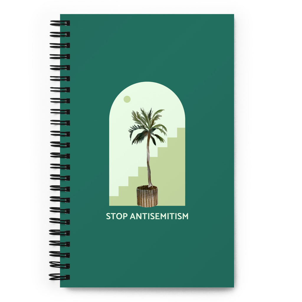 Stop Antisemitism | Plants & Flowers Edition | Spiral Notebook
