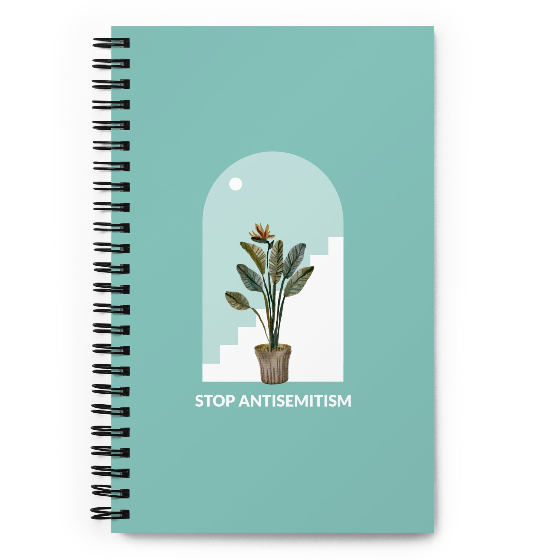 Stop Antisemitism | Plants & Flowers Edition | Spiral Notebook