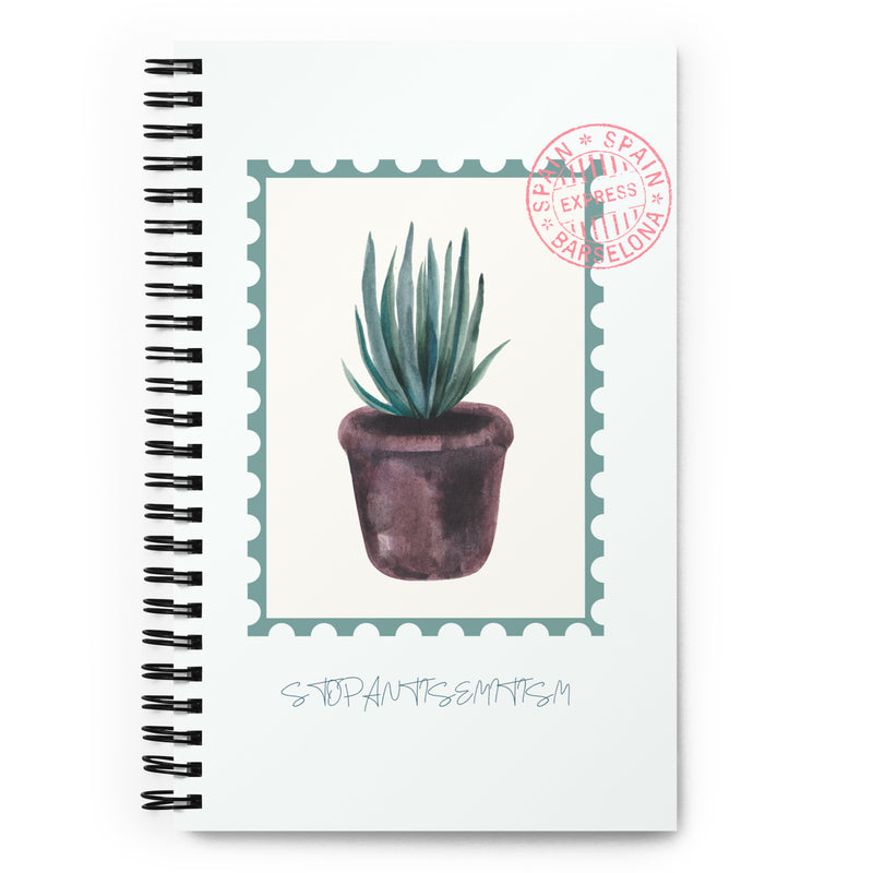 Stop Antisemitism | Plants & Flowers Edition | Spiral Notebook