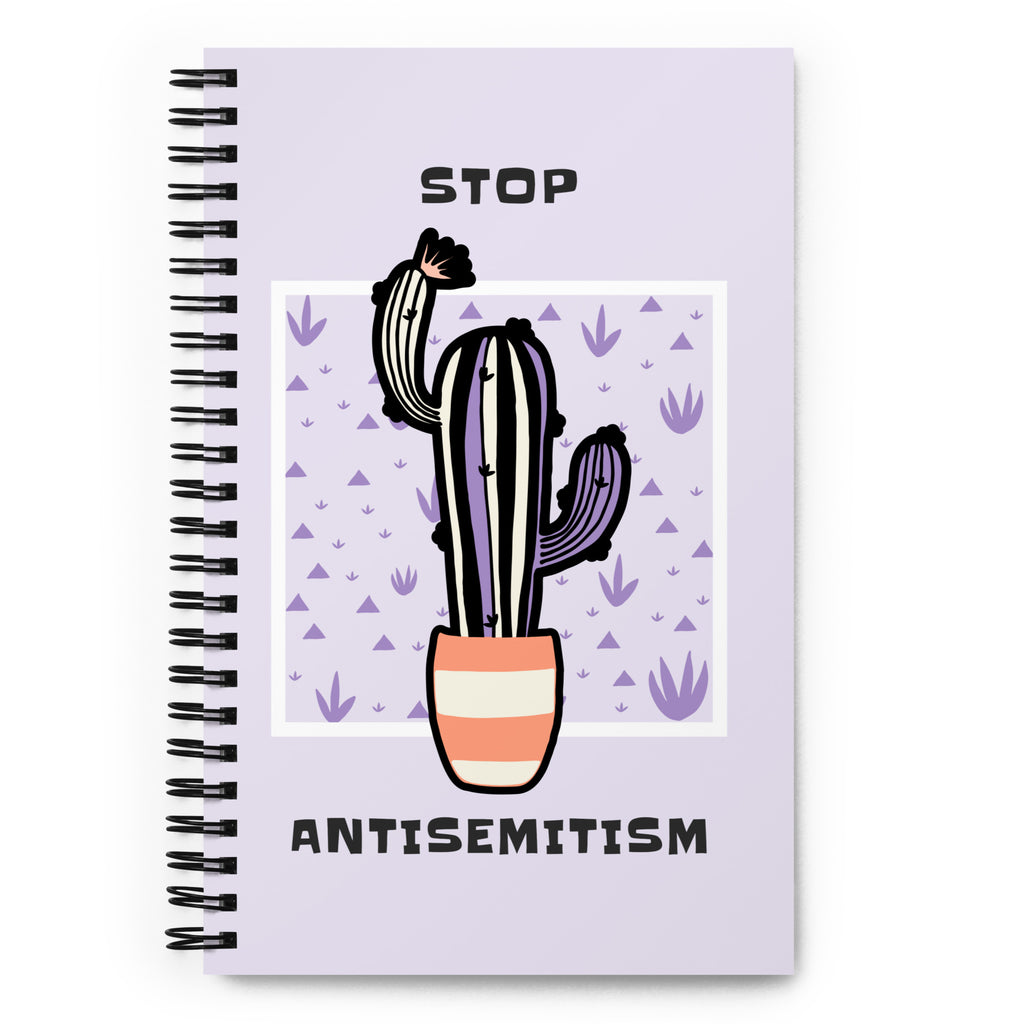 Stop Antisemitism | Plants & Flowers Edition | Spiral Notebook