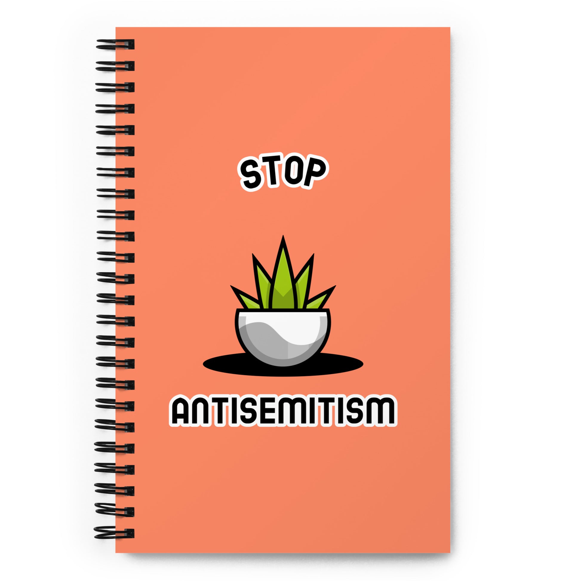 Stop Antisemitism | Plants & Flowers Edition | Spiral Notebook