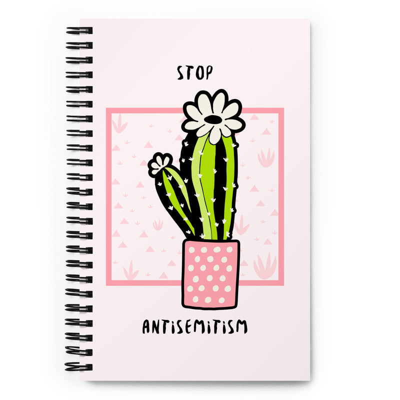 Stop Antisemitism | Plants & Flowers Edition | Spiral Notebook