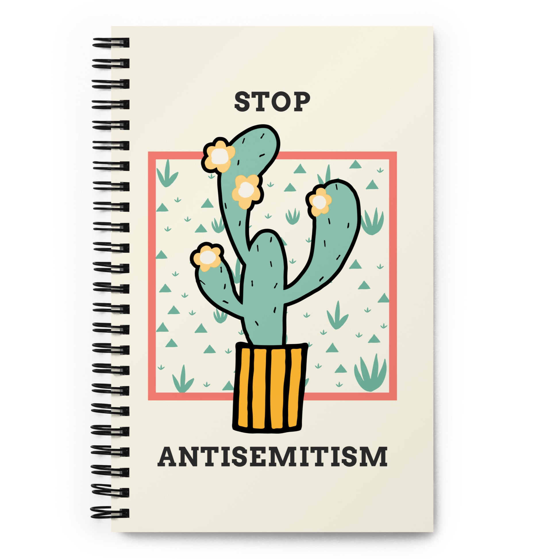 Stop Antisemitism | Plants & Flowers Edition | Spiral Notebook