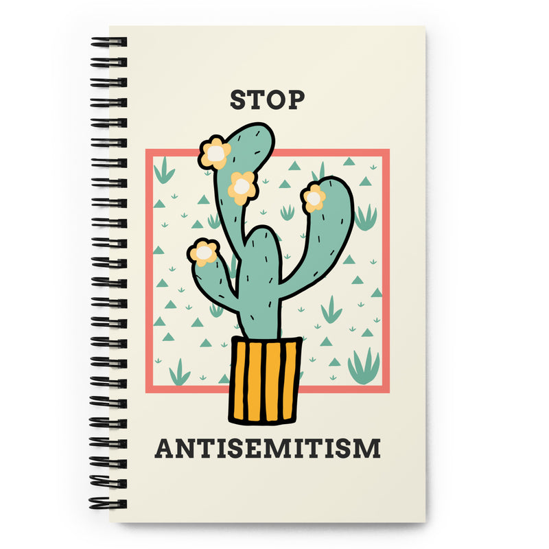 Stop Antisemitism | Plants & Flowers Edition | Spiral Notebook