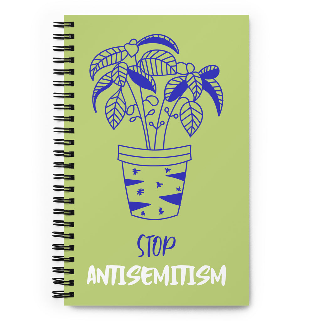 Stop Antisemitism | Plants & Flowers Edition | Spiral Notebook