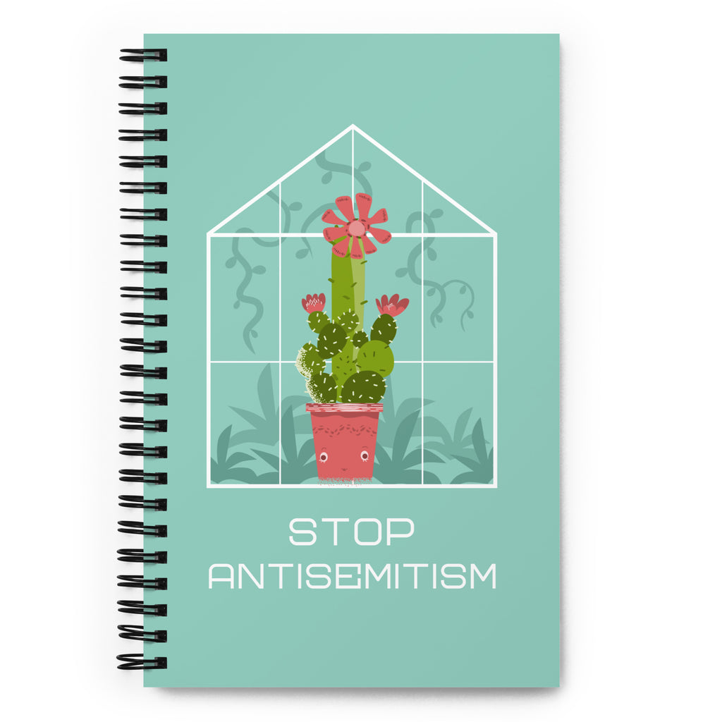 Stop Antisemitism | Plants & Flowers Edition | Spiral Notebook
