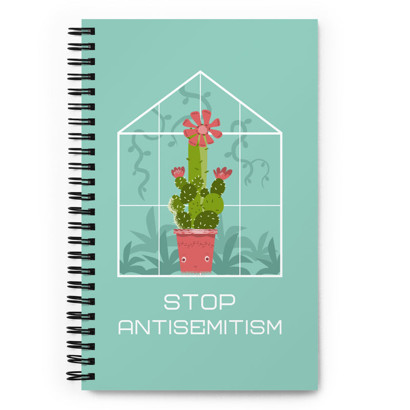 Stop Antisemitism | Plants & Flowers Edition | Spiral Notebook