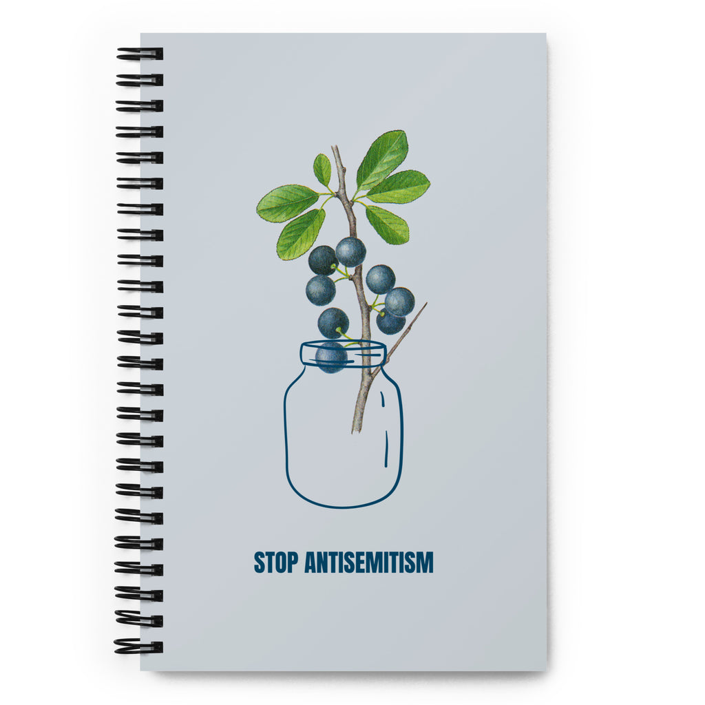 Stop Antisemitism | Plants & Flowers Edition | Spiral Notebook
