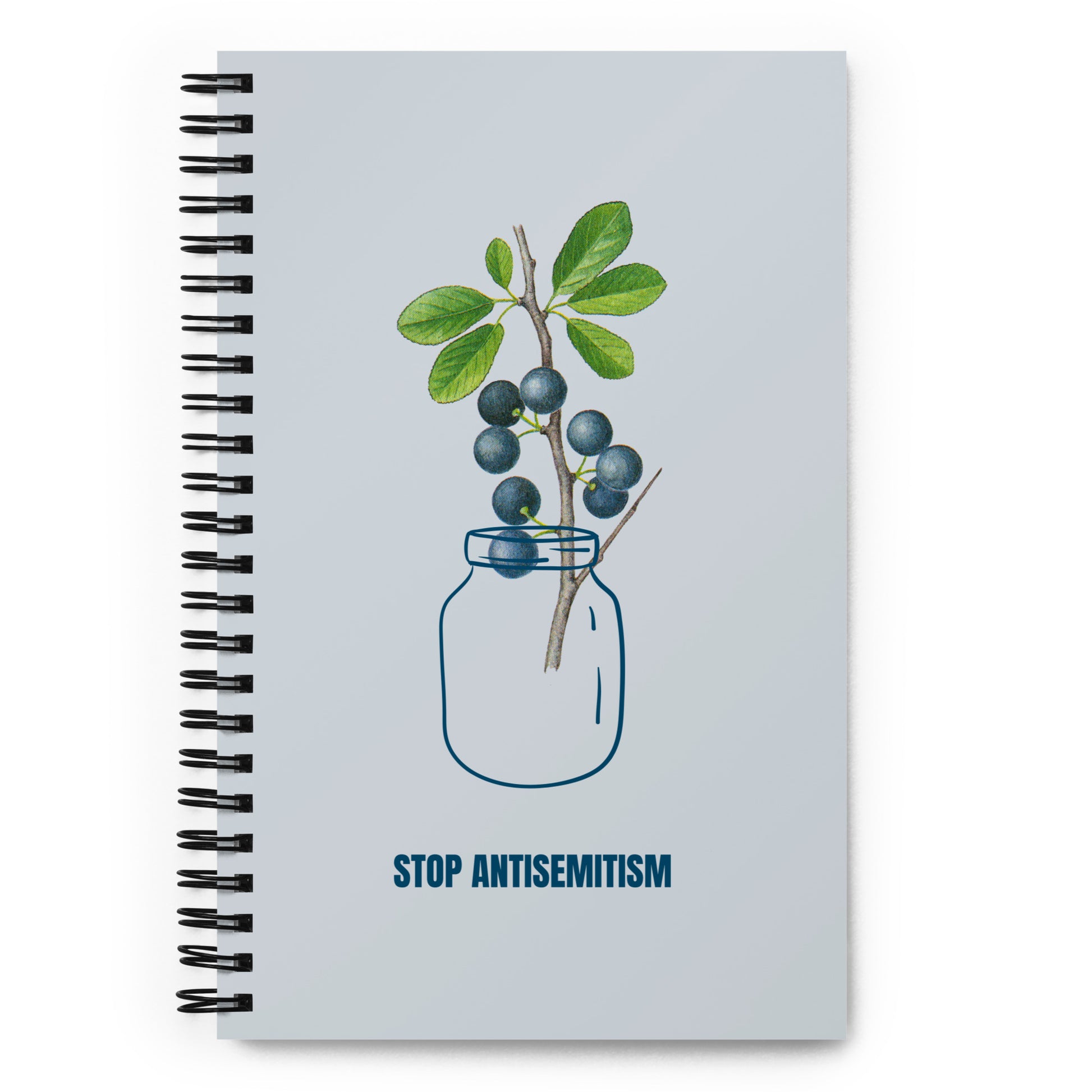 Stop Antisemitism | Plants & Flowers Edition | Spiral Notebook