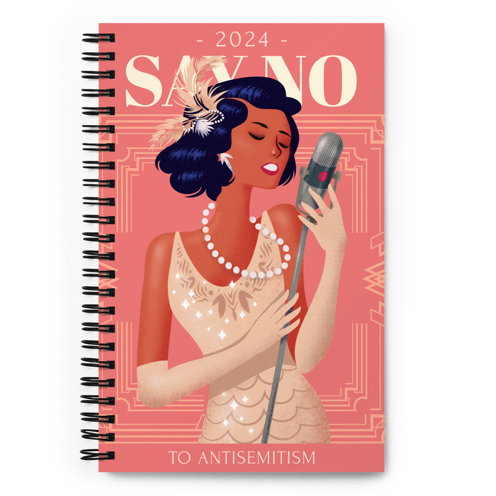 Art Deco Love Story | No Antisemitism | Spiral Notebook