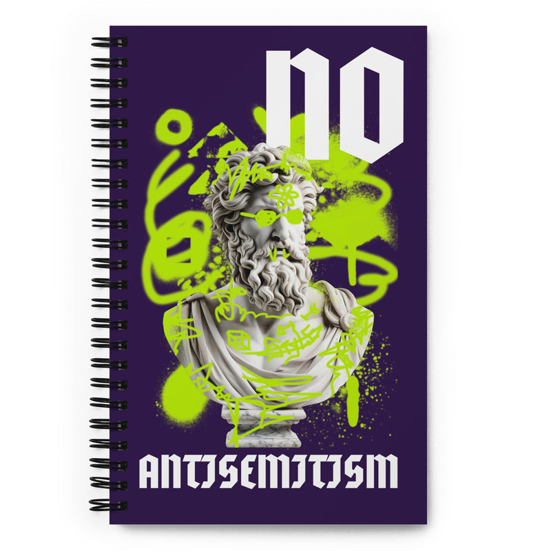 Graffiti Statue Anthem | No Antisemitism | Spiral Notebook