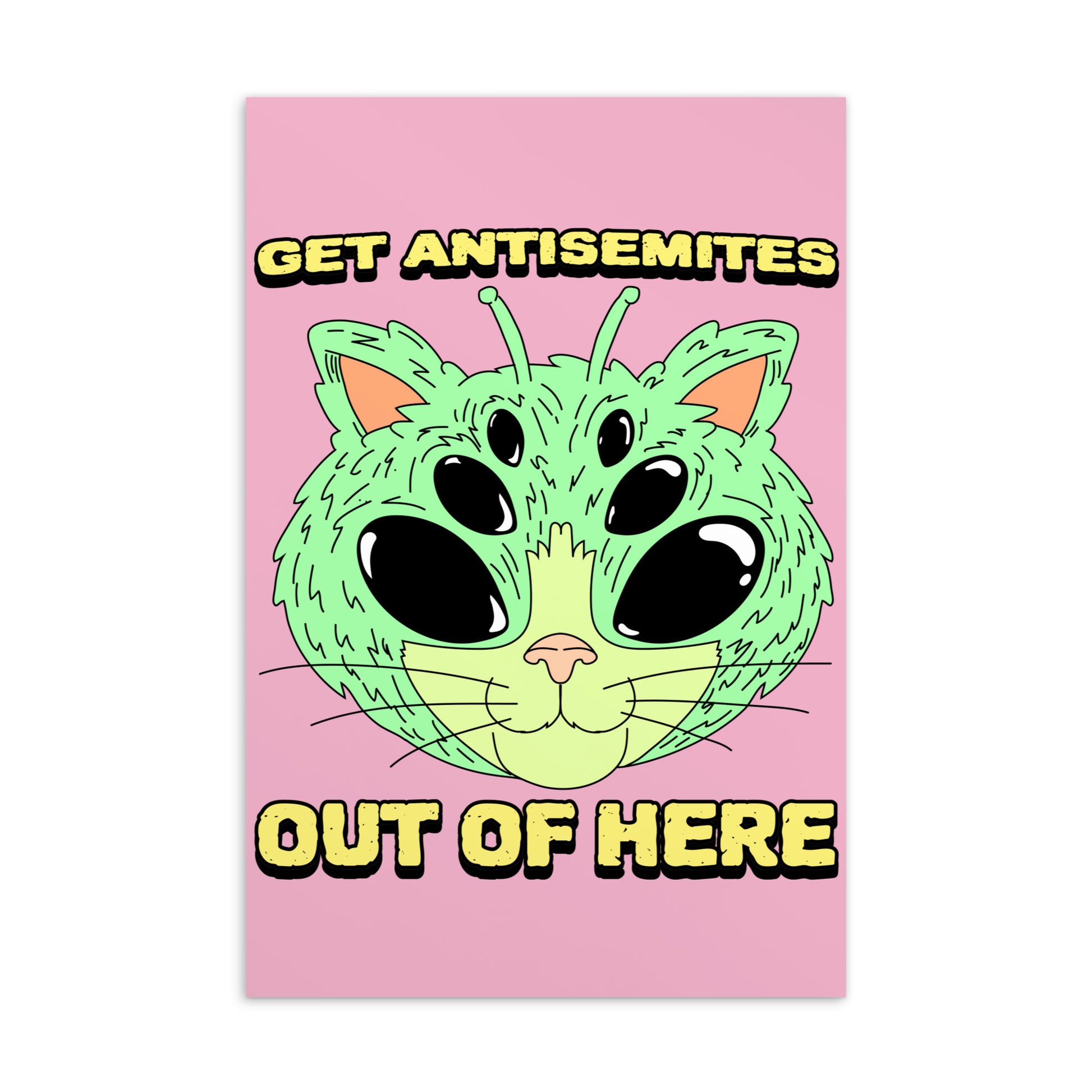 Get Alien Out | Pink Edition | Standard Postcard Jouparty