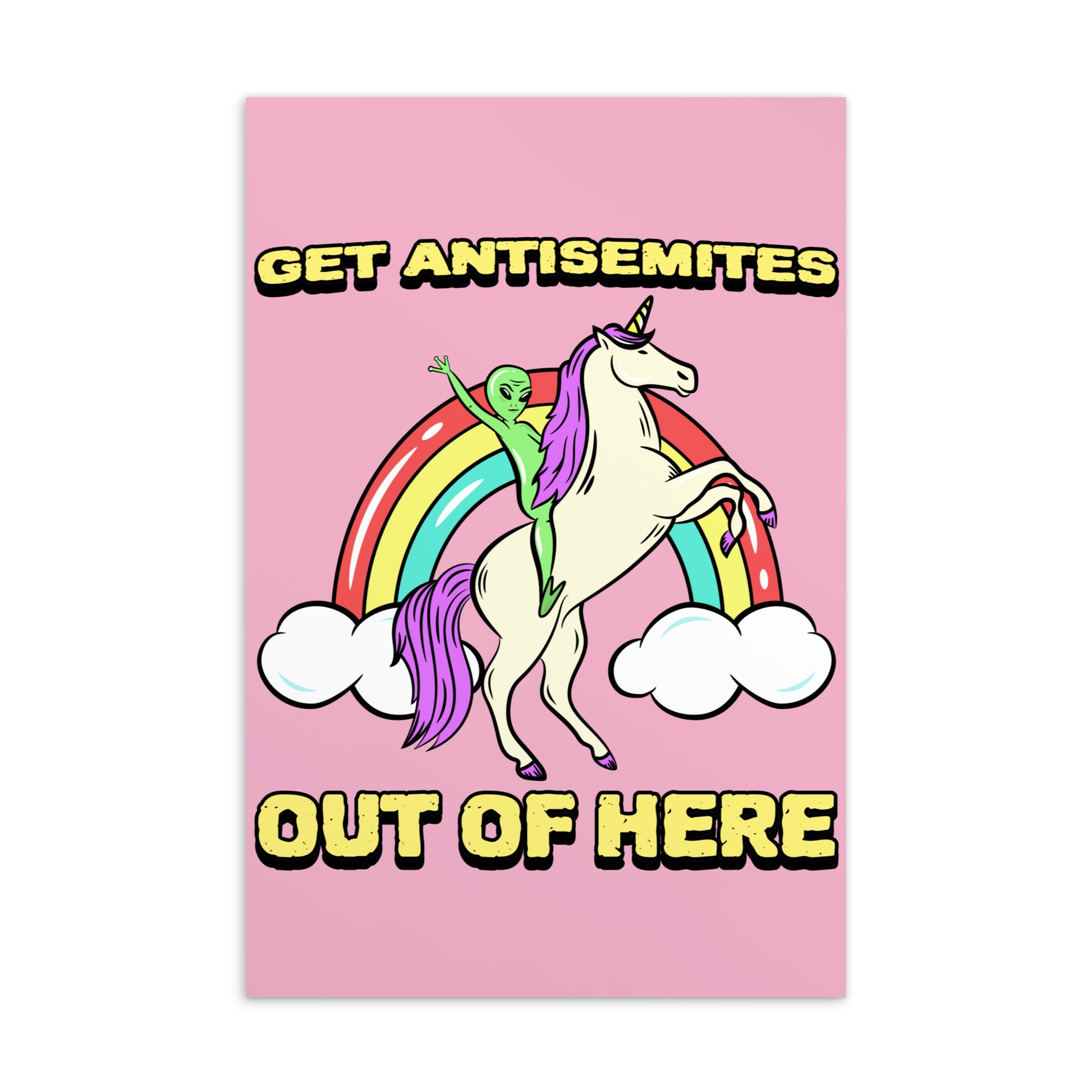 Get Alien Out | Pink Edition | Standard Postcard Jouparty