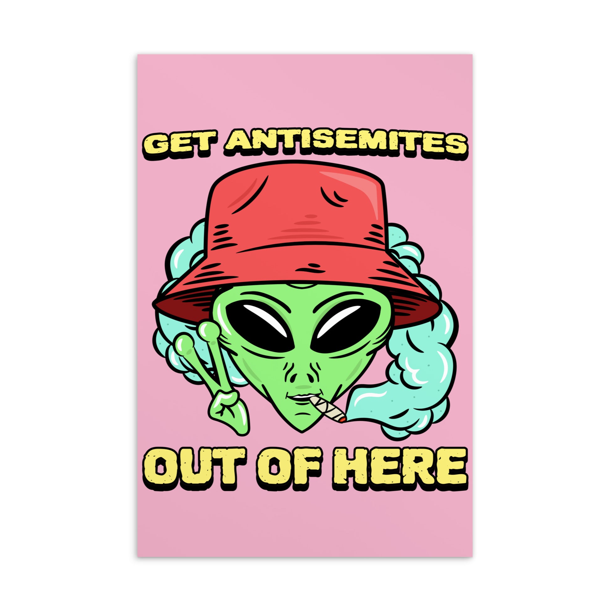 Get Alien Out | Pink Edition | Standard Postcard Jouparty