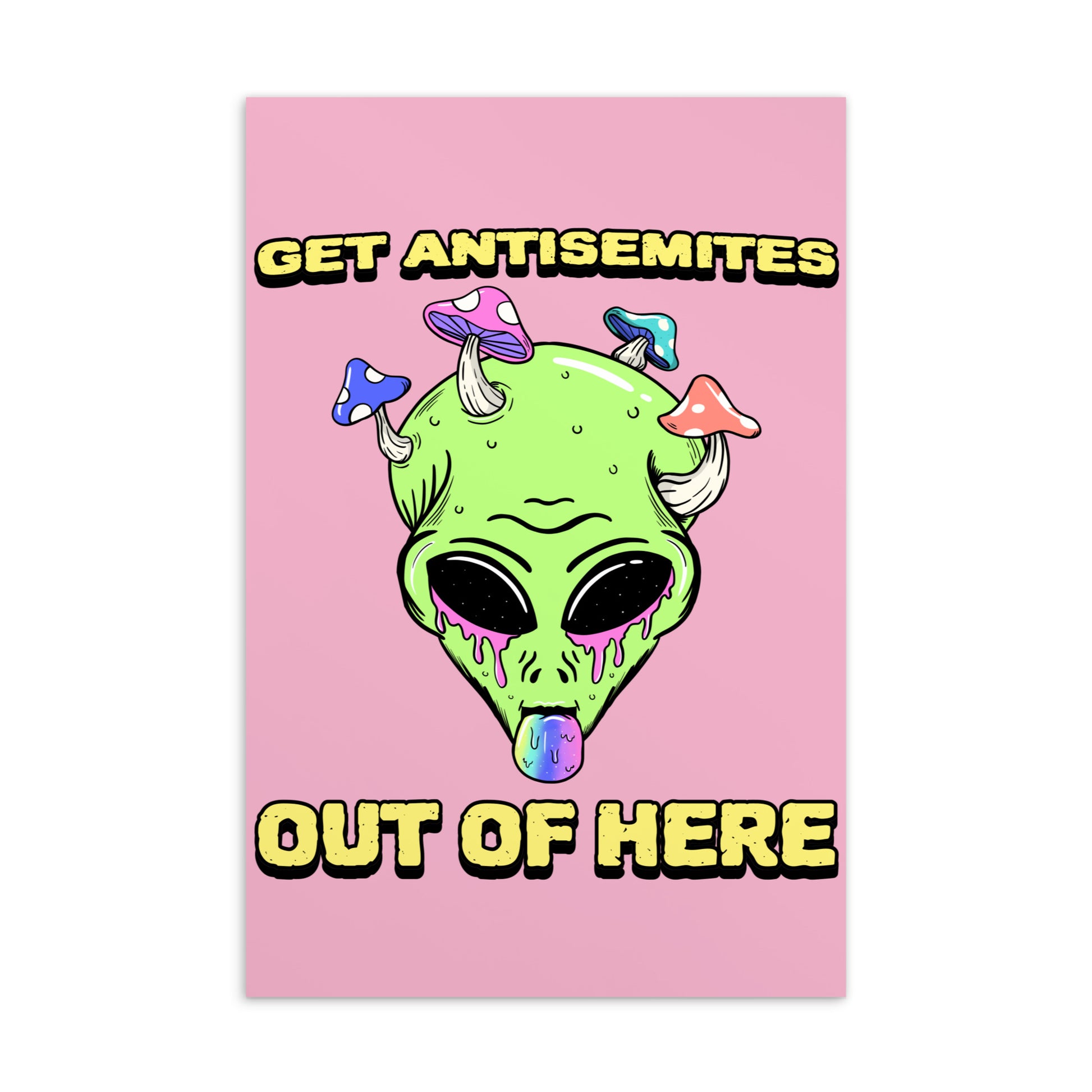 Get Alien Out | Pink Edition | Standard Postcard Jouparty
