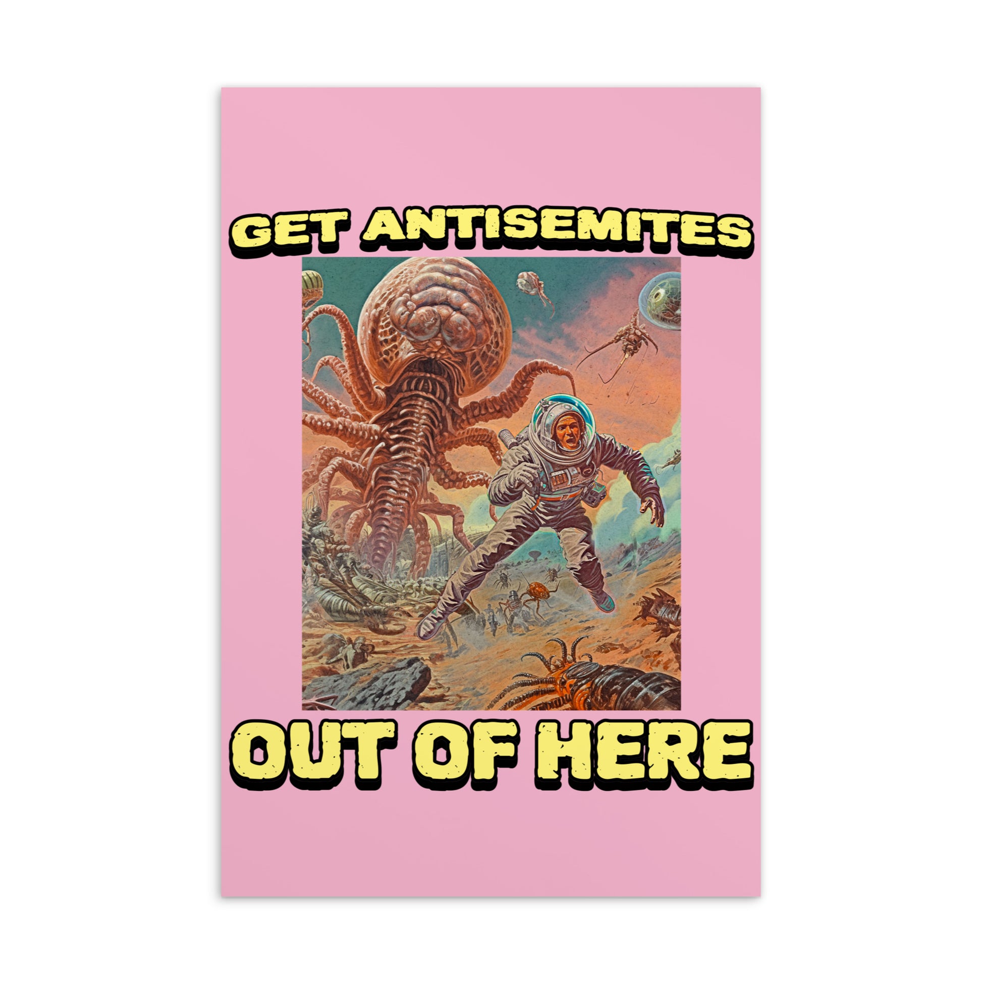 Get Alien Out | Pink Edition | Standard Postcard Jouparty