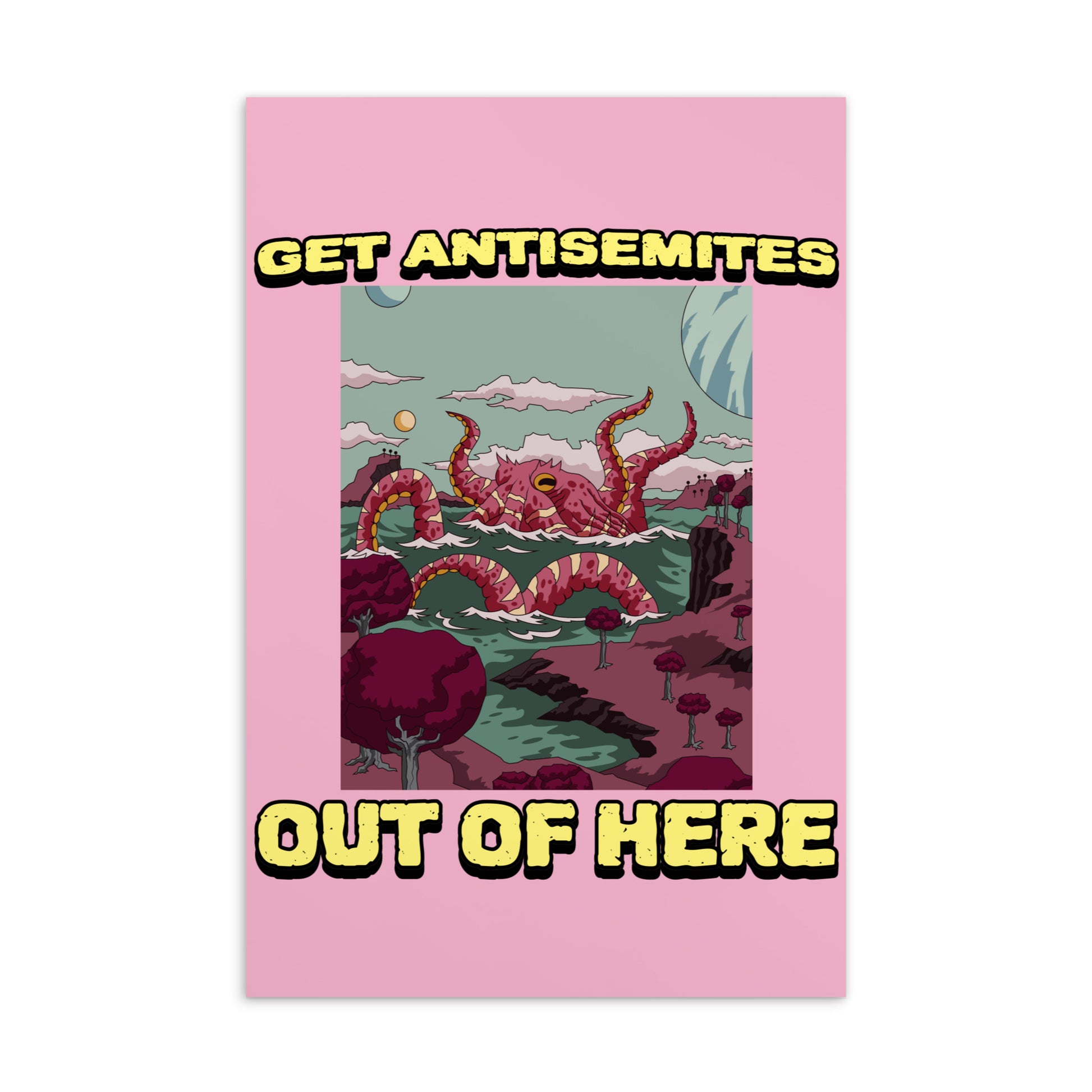 Get Alien Out | Pink Edition | Standard Postcard Jouparty