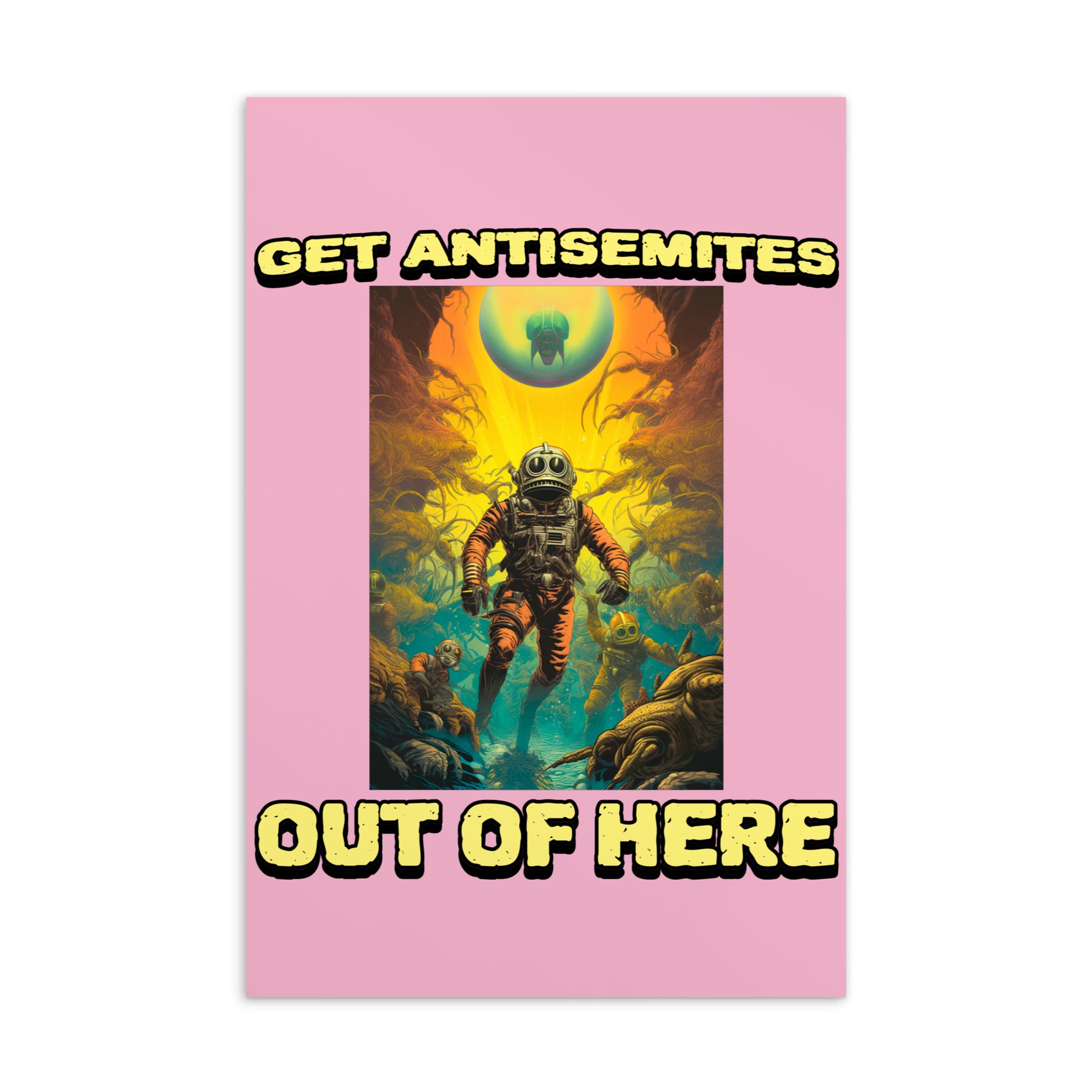 Get Alien Out | Pink Edition | Standard Postcard Jouparty