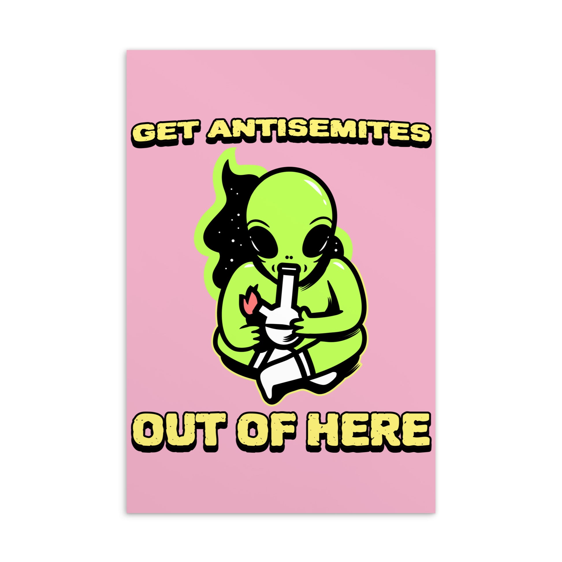 Get Alien Out | Pink Edition | Standard Postcard Jouparty