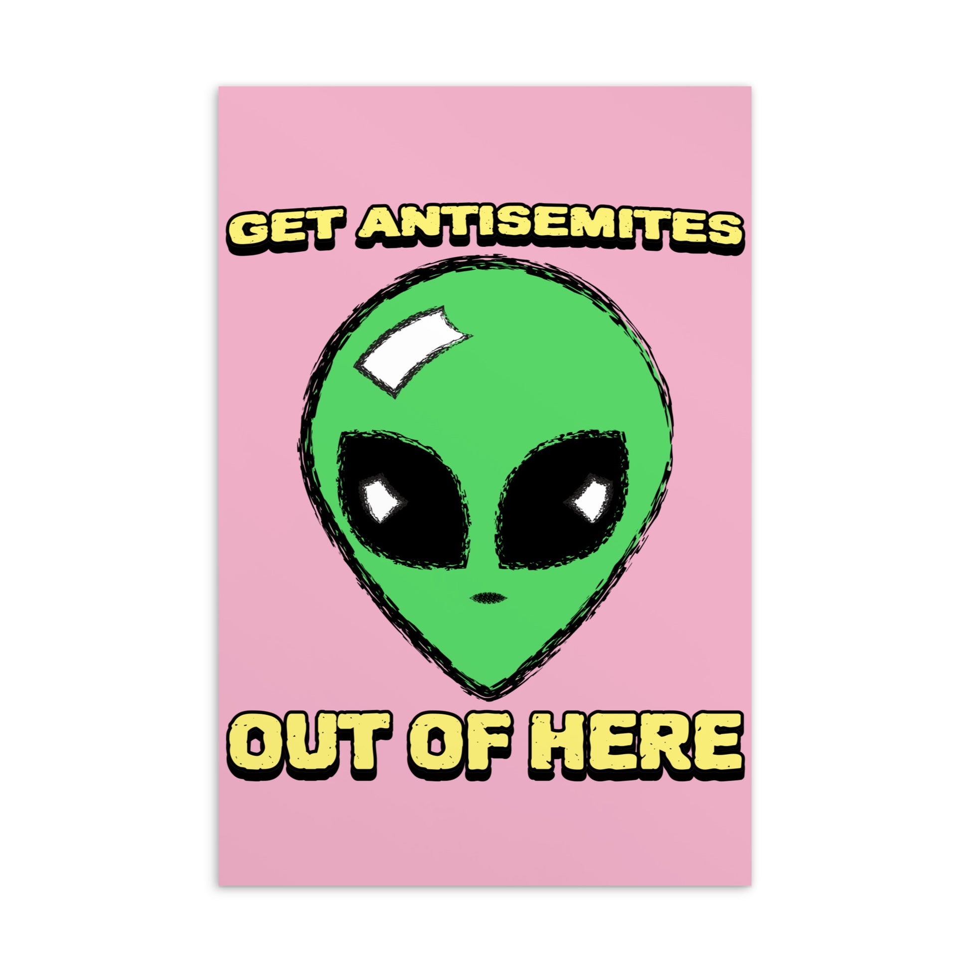 Get Alien Out | Pink Edition | Standard Postcard Jouparty