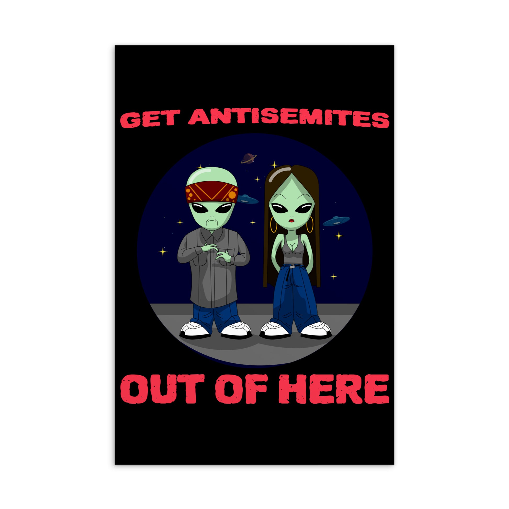 Get Alien Out | Antisemitism | Standard Postcard Jouparty